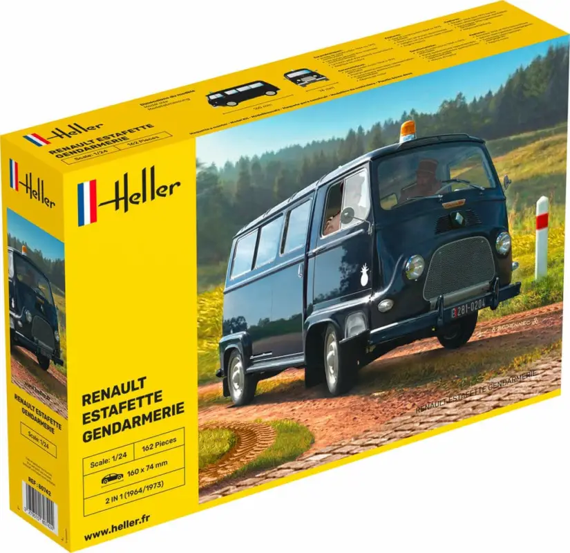Heller 1:24 Renault Estafette Vitree #80742 Speciale Aanbieding