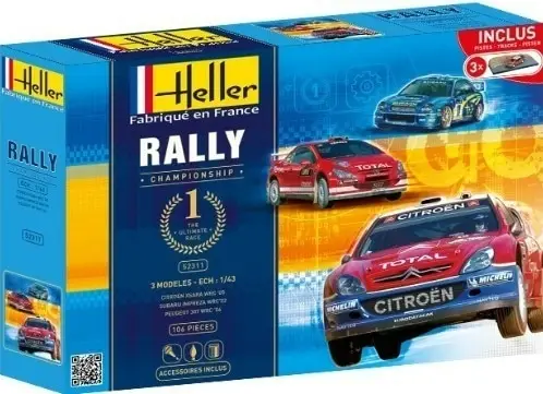 Betaalbaar Heller 1:43 RALLYE CHAMPIONSHIP - modelbouw