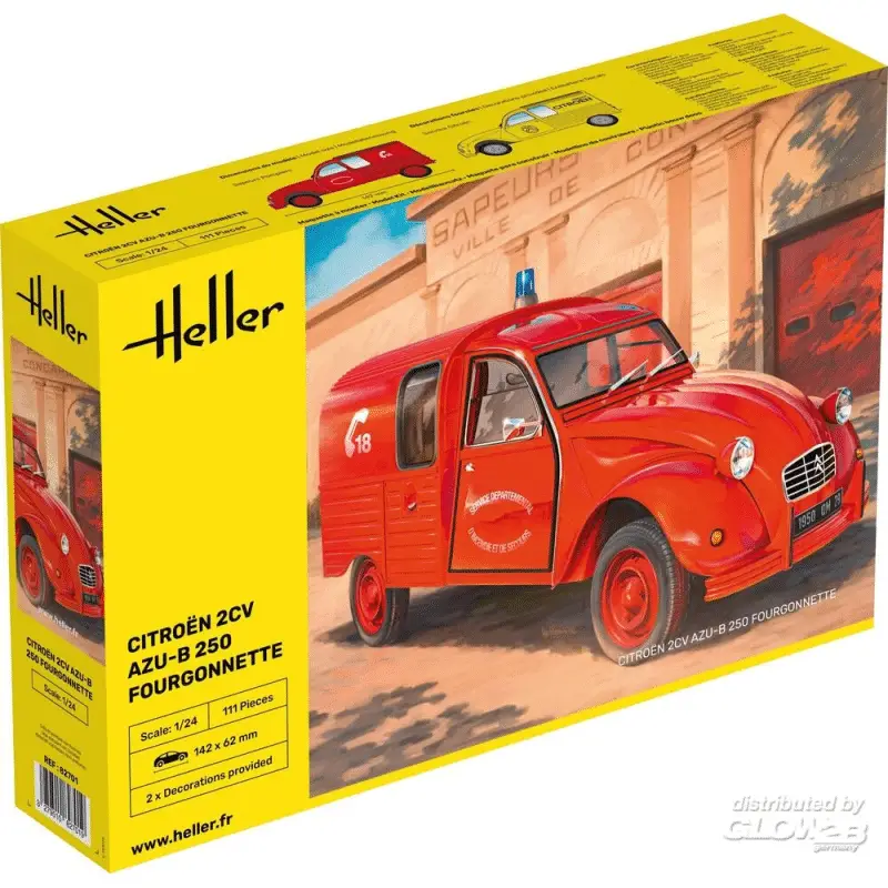 Goedkoop Heller 1:24 Citroen 2CV Fourgonette AK25 PRE-ORDER - modelbouw