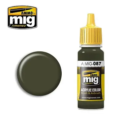 Gereduceerde Prijs Ammo By Mig Jimenez Yellow Olive Ral6014 - 17Ml - modelbouw