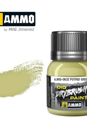 Ammo By Mig Jimenez Drybrush Paint - Putrid Green - modelbouw Voordeelprijs