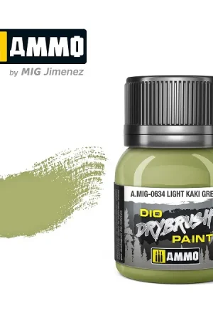 Koop Online Ammo By Mig Jimenez Drybrush Paint - Light Kaki Green - modelbouw
