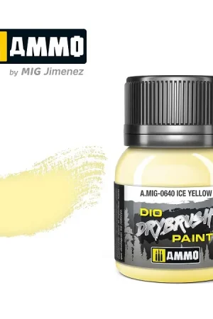 Populair Ammo By Mig Jimenez Drybrush Paint - Ice Yellow - modelbouw