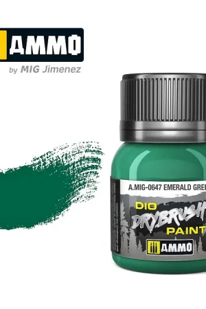 Ammo By Mig Jimenez Drybrush Paint - Emerald Green - modelbouw Goedkoop