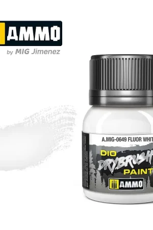 Ammo By Mig Jimenez Drybrush Paint - Fluor White - modelbouw Flitsaanbieding