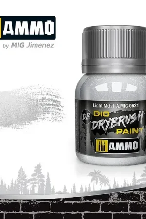 Dagaanbieding Ammo By Mig Jimenez Drybrush Paint - Light Metal - modelbouw