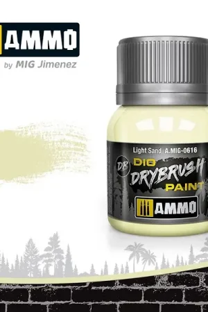 Ammo By Mig Jimenez Drybrush Paint - Light Sand - modelbouw Tijdelijk Beschikbaar