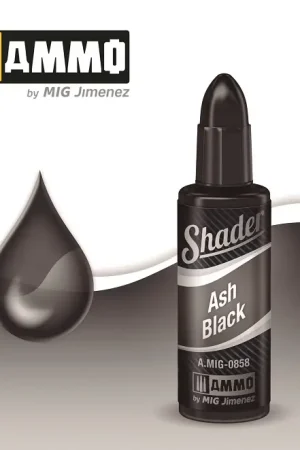 Ammo By Mig Jimenez Ash Black Shader - 17Ml - modelbouw Fabrieksprijs