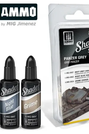 Ammo By Mig Jimenez Shader Set - Panzer Grey - modelbouw Koop Online
