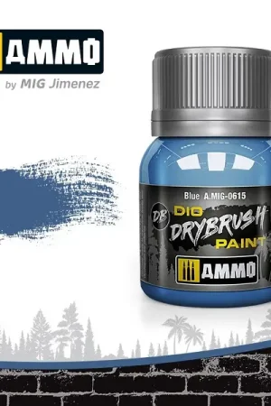 Ammo By Mig Jimenez Drybrush Paint - Blue - modelbouw Lage Prijs