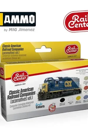 Ammo By Mig Jimenez Ammo Rail Center Classic American Railroad Companies Vol.1 - modelbouw Hoge Kwaliteit