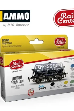 Ammo By Mig Jimenez Ammo Rail Center British Freight Cars - modelbouw Snelle Levering