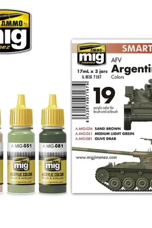 Ammo By Mig Jimenez Afv Argentinian Color Set - 3 X 17Ml - modelbouw Express Levering