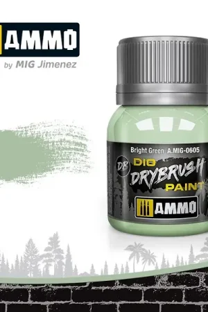 Ammo By Mig Jimenez Drybrush Paint - Bright Green - modelbouw Fabrieksprijs