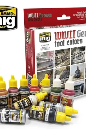 Nieuw Ammo By Mig Jimenez Wwii German Tool Colors Set - modelbouw