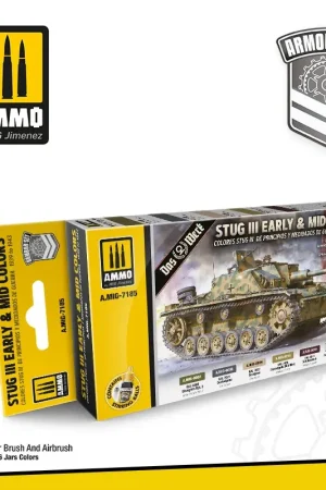 Ammo By Mig Jimenez Stug Iii Early And Mid Colors Set - modelbouw Korting