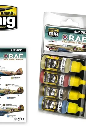 Ammo By Mig Jimenez Raf Wwii Deser Colors Set - modelbouw Express Levering