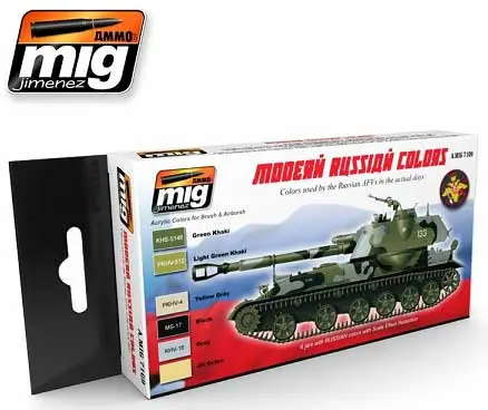 Direct Verzonden Ammo By Mig Jimenez Modern Russian Camo Color Set - modelbouw