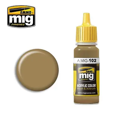 Ammo By Mig Jimenez Ochre Brown - 17Ml - modelbouw Lage Kosten