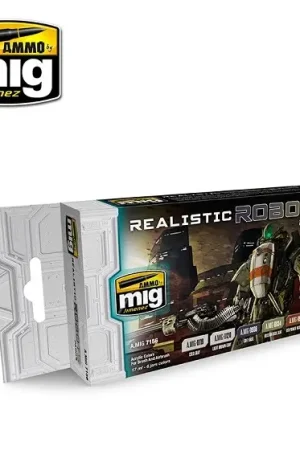 Ammo By Mig Jimenez Realistic Robots Color Set - 6 X 17Ml - modelbouw Fabrieksprijs