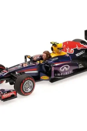 Bestseller Minichamps 1:43 2013 Infinity Red Bull Racing Renault Rb9 M. Webber Last F1 Race Blue - modelbouw
