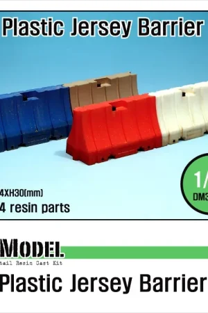 Koop Vandaag Def Model 1:35 Modern 6Ft Plastic Jersey Barrier Set - modelbouw