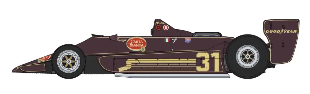 Beperkte Voorraad Hasegawa 1:20 Lotus 79 Team Rebaque 1979 PRE-ORDER - modelbouw