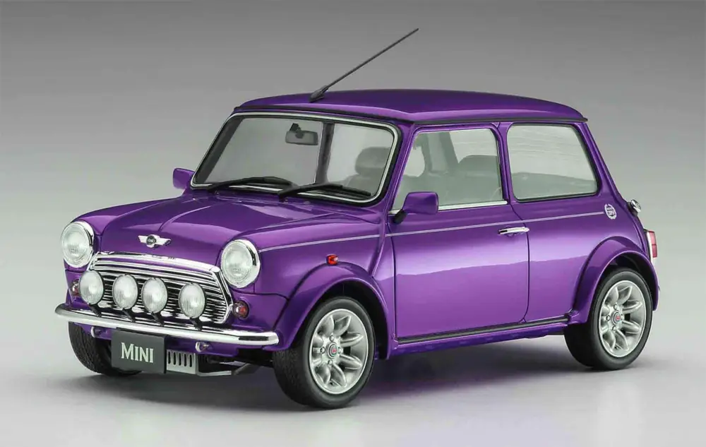 Superprijs Hasegawa 1:24 Mini Cooper Sports-Pack Ltd. Amaranth Purple 1998 PRE-ORDER - modelbouw