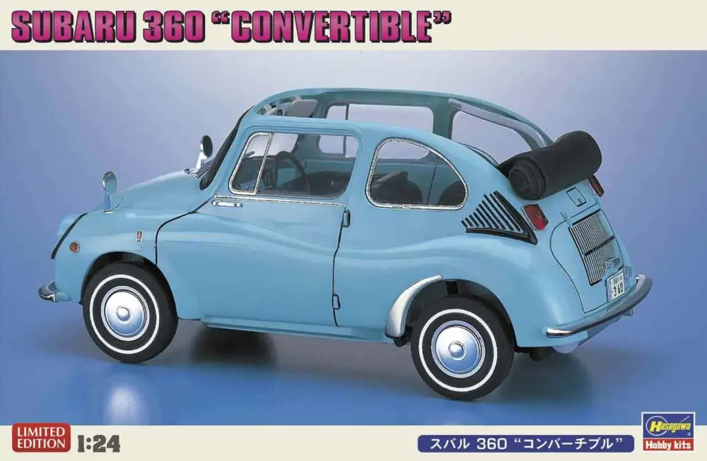 Finale Uitverkoop Hasegawa 1:24 Subaru 360 Convertible #20494 plastic bouwdoos
