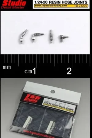 Nu Kopen Top studio 1:24 0.8MM RESIN HOSE JOINTS - modelbouw