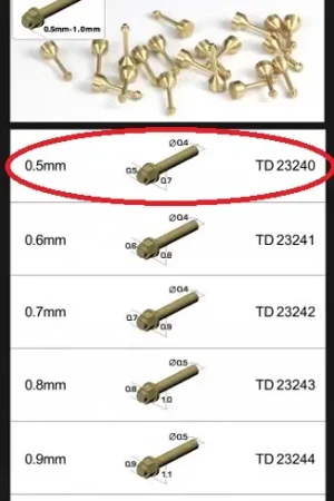 Exclusieve Aanbieding Top studio 0.5MM HEX RIVETS (B) BRASS - modelbouw
