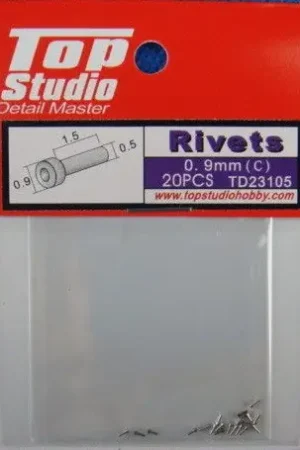 Top studio 0.9MM RIVETS (C) - modelbouw Gereduceerde Prijs