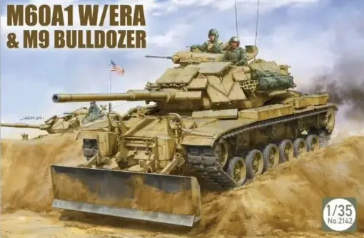 Takom 1:35 M60A1 With Era & M9 Bulldozer #TAKOM2142 Bestseller