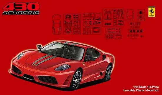 Gratis Retour Fujimi 1:24 Ferrari F430 Scuderia - modelbouw