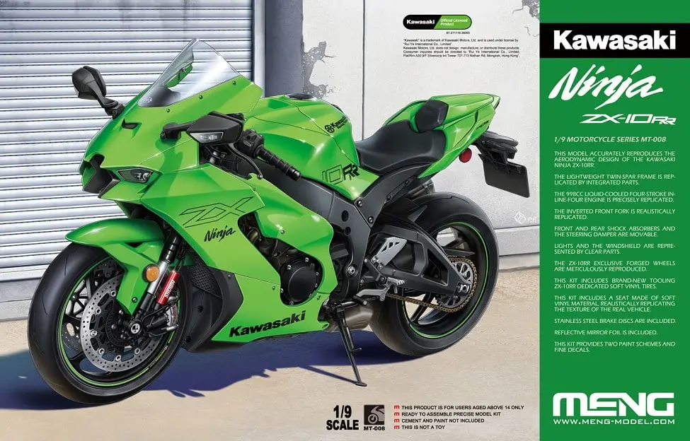 Meng 1:9 KAWASAKI NINJA ZX-10RR - modelbouw Beste Prijs
