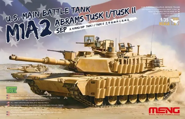 Direct Beschikbaar Meng 1:35 U.S. Main Battle Tank M1A2 Abrams Tusk I / Tusk Ii - modelbouw