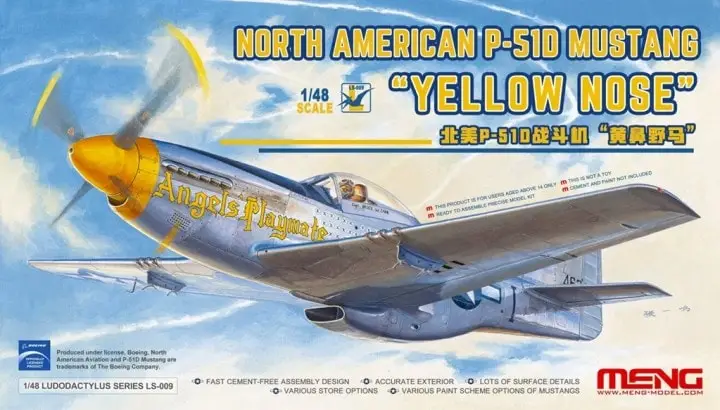 Direct Beschikbaar Meng 1:48 North American P-51D Mustang "Yellow Nose" - modelbouw