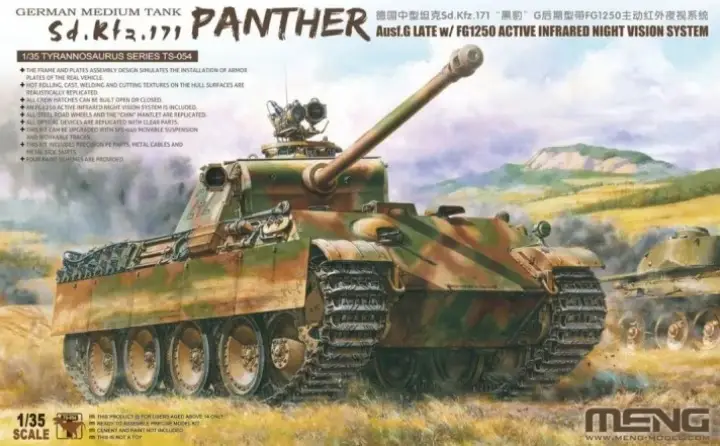 Betaalbaar Meng 1:35 Sdkfz 171 Panther Ausf.G Late W/Fg1250 Active Infrated Vision - modelbouw