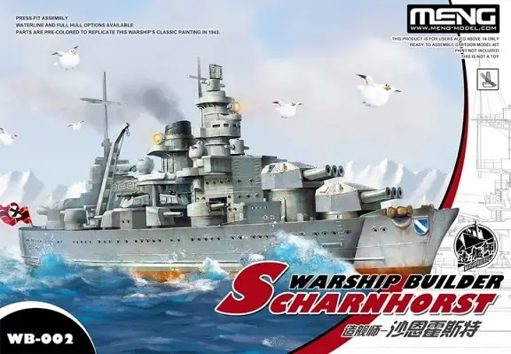 Meng Warship Builder: Scharnhorst - modelbouw Hete Deal