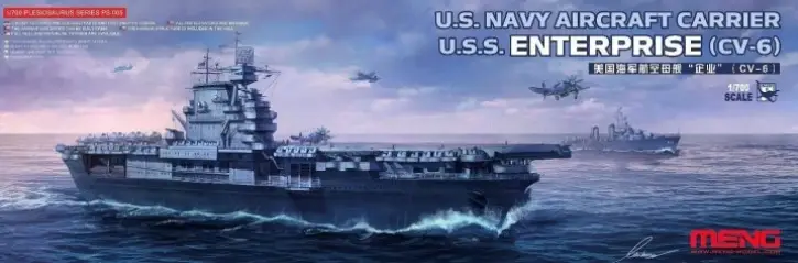 Meng 1:700 Us Navy Aircraft Carrier U.S.S Enterprise - modelbouw Must-Have