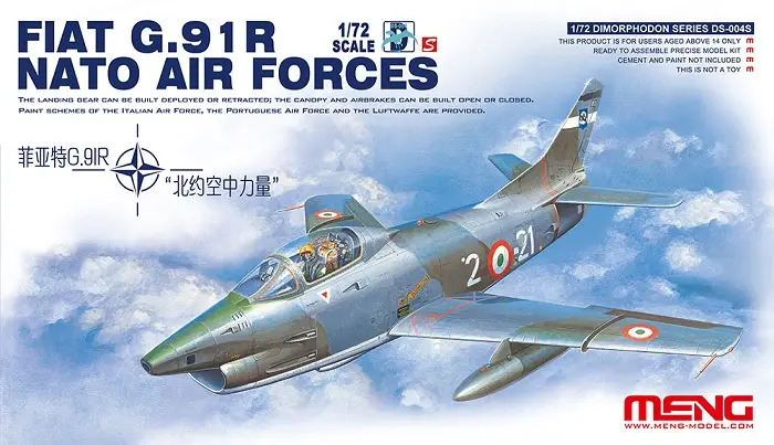 Hete Deal Meng 1:72 Fiat G.91R - Nato Air Forces - modelbouw