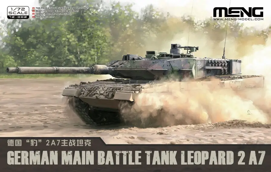 Gratis Retour Meng 1:72 German Main Battle Tank Leopard - modelbouw