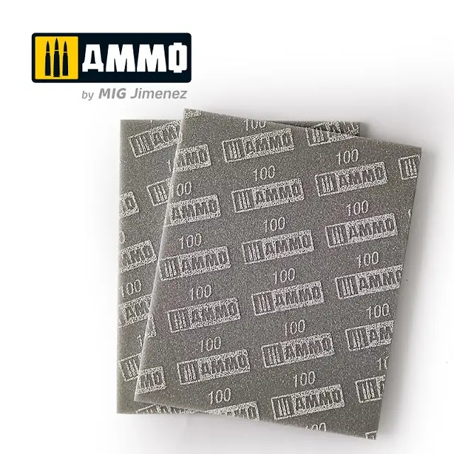 Express Levering Ammo by Mig SANDING SPONGE SHEET 100 - modelbouw