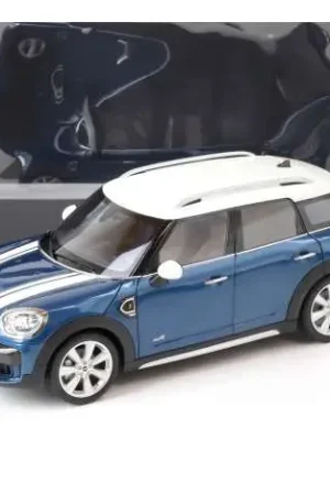 Kyosho 1:18 Mini Cooper S Countryman F60 Blue/White - modelbouw Finale Uitverkoop