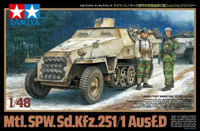 Tamiya 1:48 Mtl. Spw. Sd. Skfz. 251/1 Ausf. D - modelbouw Veilige Betaling