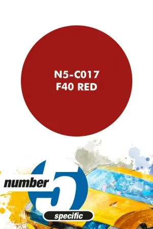 Number Five Ferrari F40 Red - 30Ml - modelbouw Beperkte Voorraad
