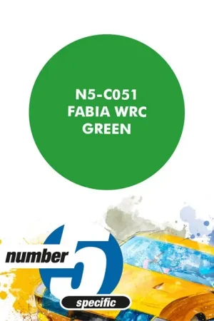 Rechtstreeks Van De Fabrikant Number Five Skoda Fabia Wrc Green - 30Ml - modelbouw