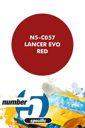 Shop Nu Number Five Mitsubishi Lancer Evo Red - 30Ml - modelbouw