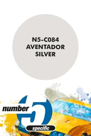 Number Five Lamborghini Aventador Silver - 30Ml - modelbouw Direct Beschikbaar