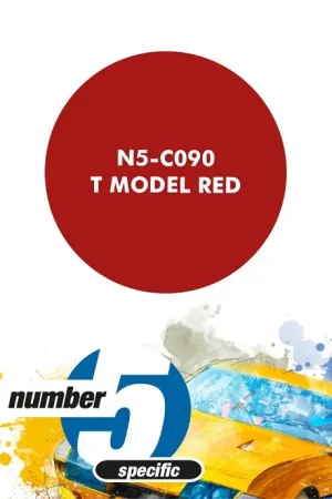 Number Five Ford T Model Red - 30Ml - modelbouw Populair